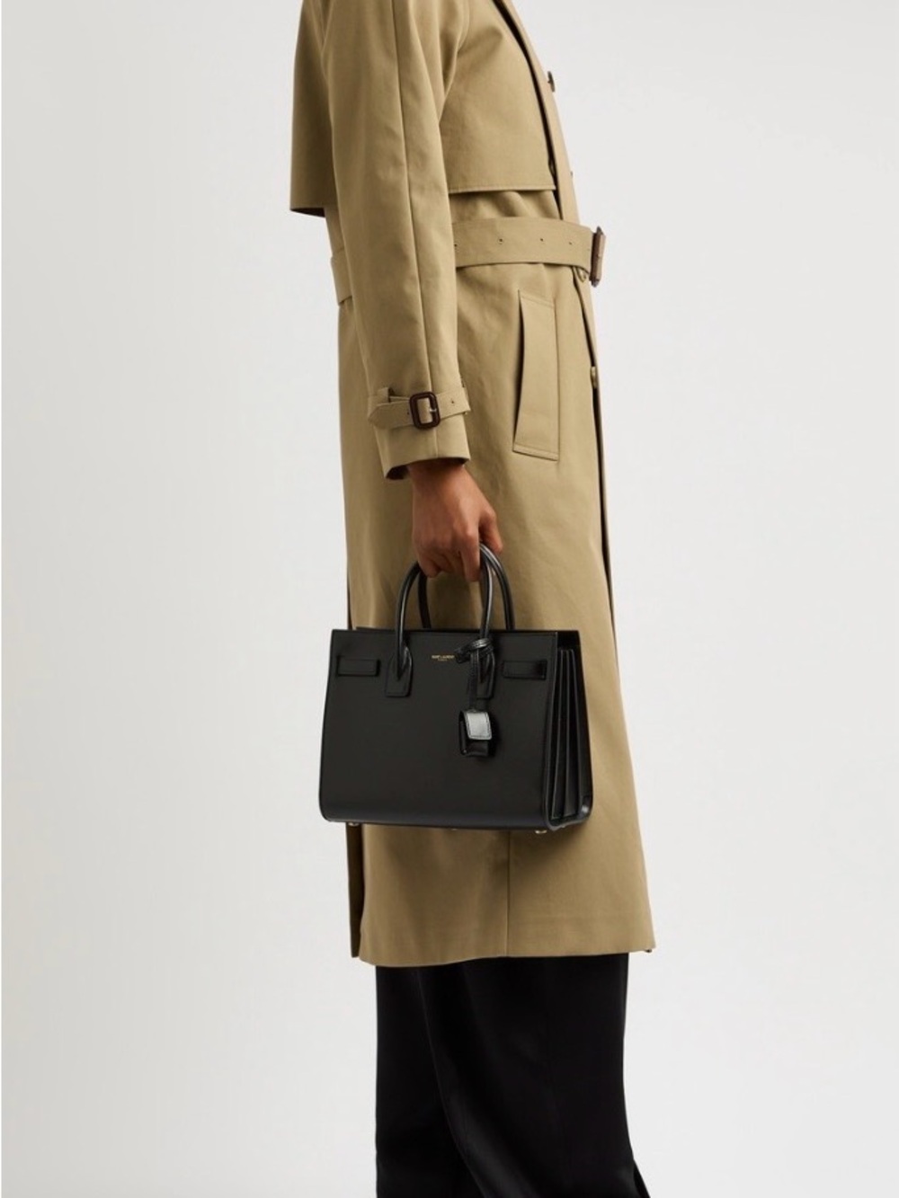 SAINT LAURENT YSL SAC DE JOUR BABY IN GRAINED LEATHER
